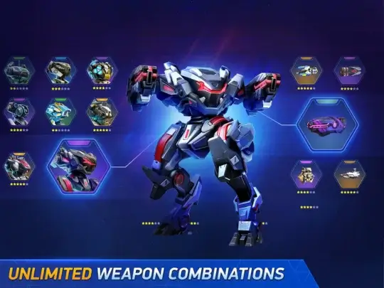 Mech Arena Unlimited Weapon Combinations